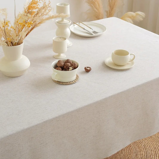 Nappe en coton et lin - Salle à manger élégante par Rooted Living