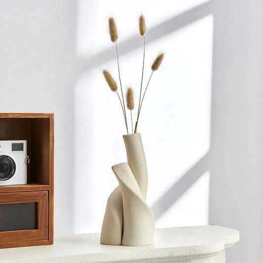 现代磨砂陶瓷花瓶 - 独特的家居装饰 & 办公室