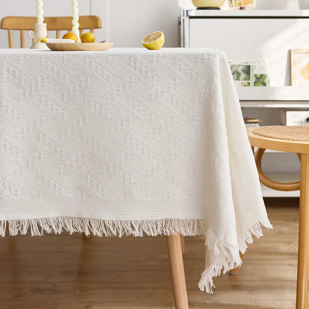 豪华桌布 - 优雅的法国棉亚麻家居装饰