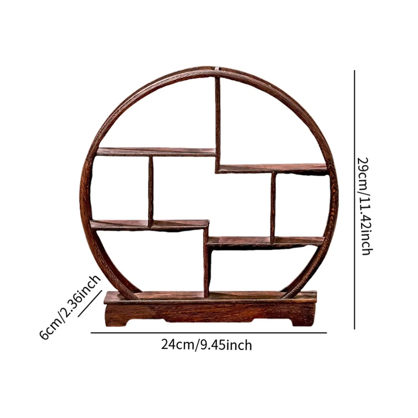 Portaset da tè Elegante espositore in legno Piccolo porta teiera semplice in legno massello per soggiorno in miniatura della cucina della casa da tè