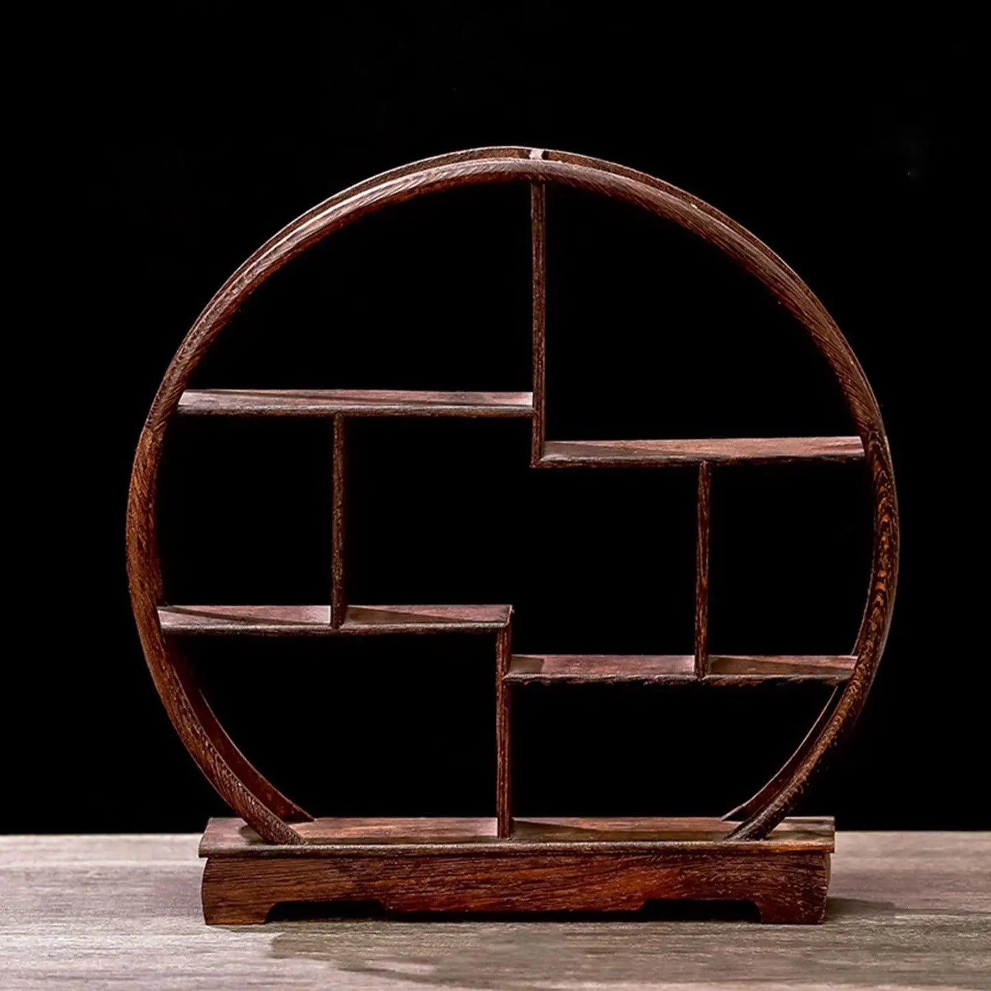 Portaset da tè Elegante espositore in legno Piccolo porta teiera semplice in legno massello per soggiorno in miniatura della cucina della casa da tè