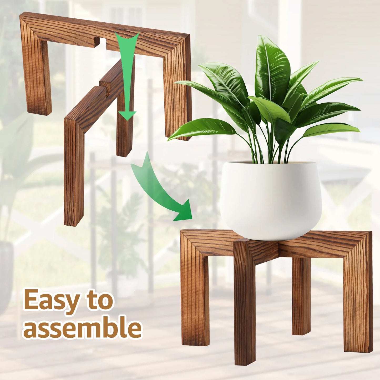 Stylish Wood Plant Stand for Elevating Indoor Greenery - Rooted Living
