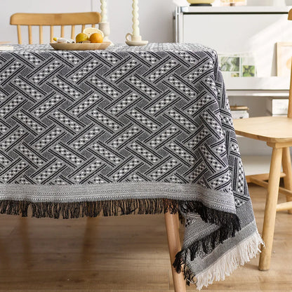 豪华桌布 - 优雅的法国棉亚麻家居装饰