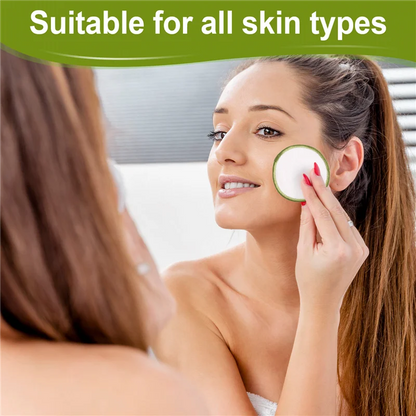 可重复使用的竹制卸妆垫 - 超柔软、环保、带纯素竹桶的礼品套装