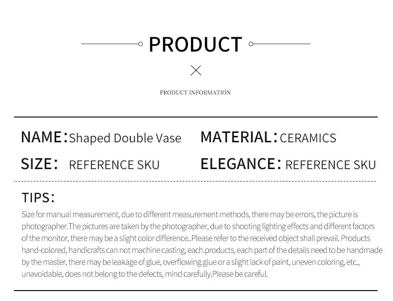 모던 세라믹 서리 꽃병 - 집을 위한 독특한 장식 & 사무실