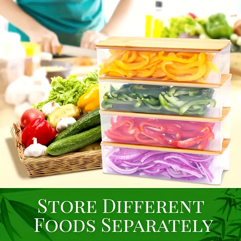 竹制砧板套装带刨丝器 & 收纳——环保型家用厨房工具