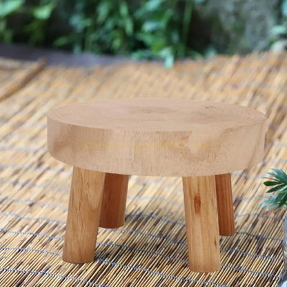 Stylish Plant Stand - Moisture-Proof Wood Holder for Home Decor