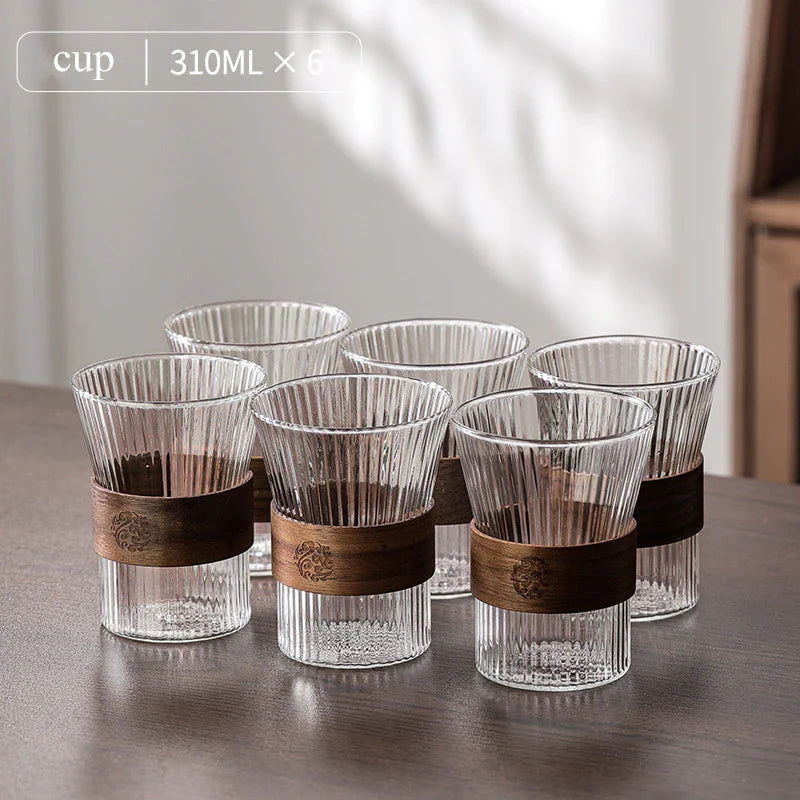Elegant Heat-Resistant Glass Cup Set for Tea Lovers