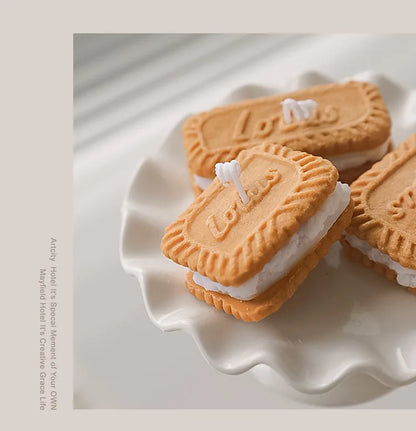 手工饼干蜡烛 - [品牌名称] 舒适香薰