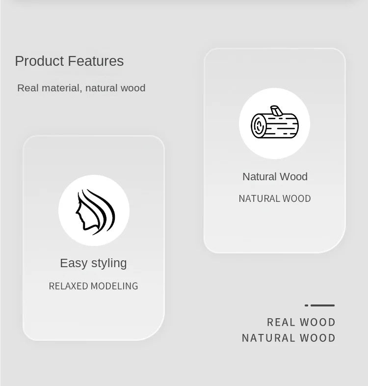 环保竹梳 - Rooted Living 的平滑头皮按摩