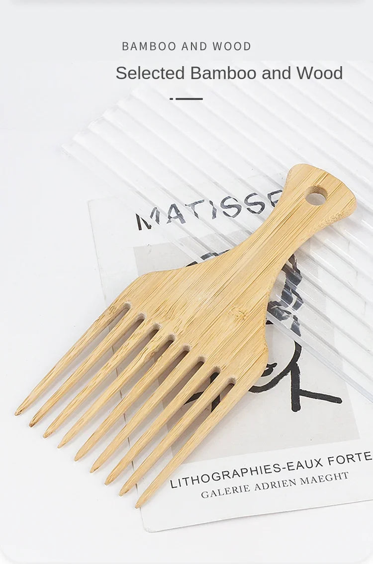 环保竹梳 - Rooted Living 的平滑头皮按摩