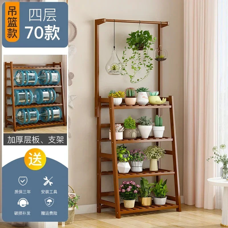 Étagère universelle en bois pour plantes – Élevez le style de votre jardin !