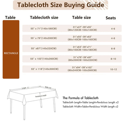 Nappe en coton et lin imperméable Battilo – Élevez le style de salle à manger