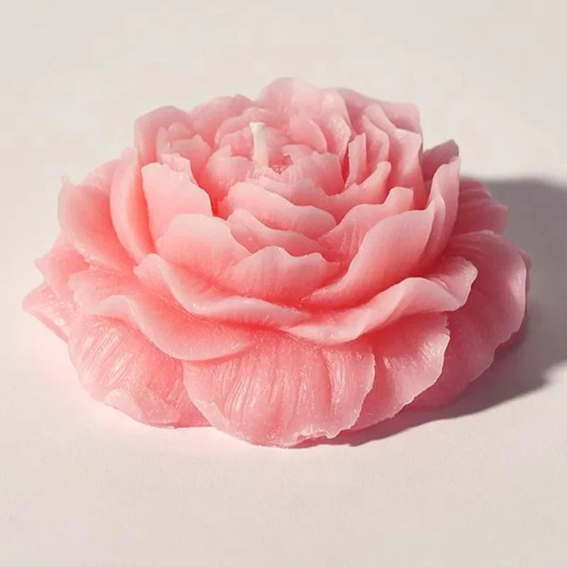 Peony Flower Candle - Aromatherapy Bliss for Relaxation