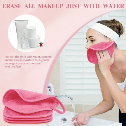 Reusable Microfiber Face Cloths for Effortless Makeup Removal - Eco-Friendly Skincare Solution