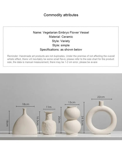 Eco-Friendly Ceramic Flower Pot – Modern Decor by Crafts