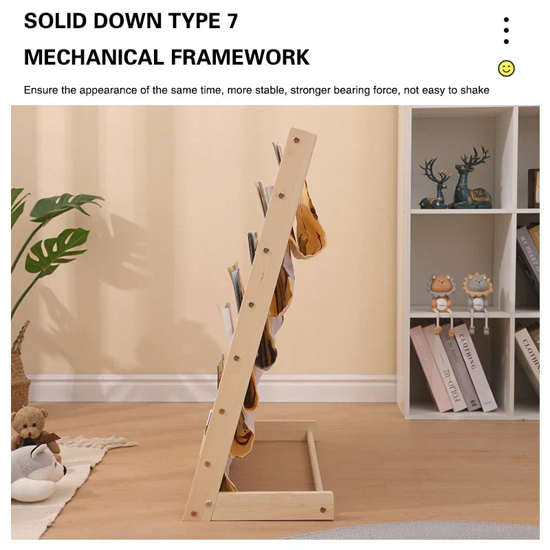 Wooden Kids Bookshelf – Stylish Storage for Young Readers!