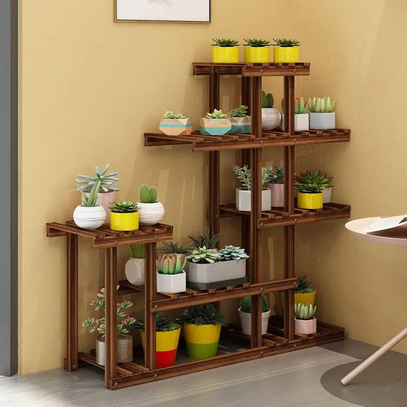 Multi-Layer Balcony Flower Rack - Space-Saving Chic for Plant Lovers