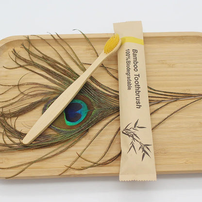 친환경 대나무 칫솔 - 성인용 100팩