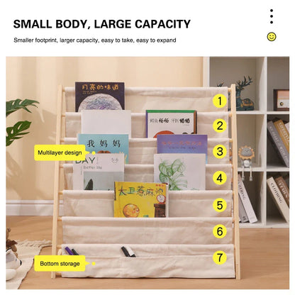 Wooden Kids Bookshelf – Stylish Storage for Young Readers!