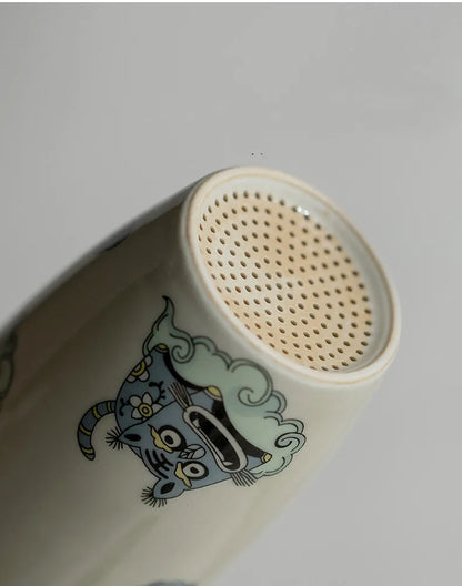 可爱老虎旅行茶具 - 茶爱好者的便携优雅