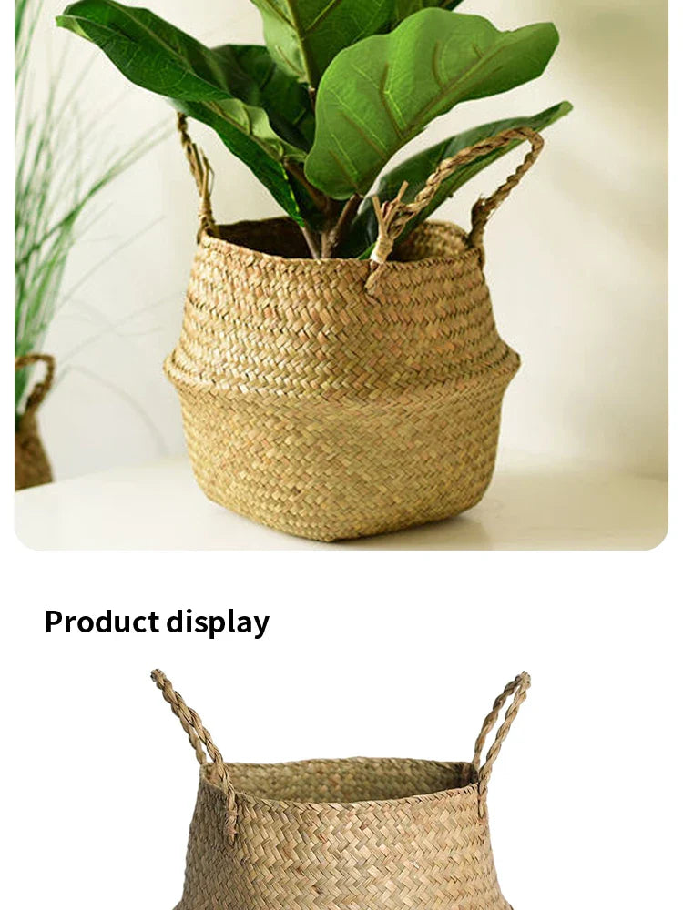 Wicker Toy Organizer Basket | Eco-Friendly Storage Solution for Families