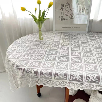 Antique Lace Tablecloth - Elegant Decor for Any Occasion