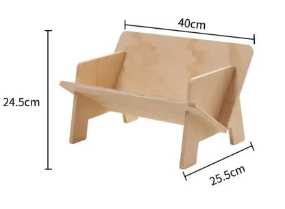 Irregular Wooden Kids' Bookshelf - Fun Organizer by [Brand Name]