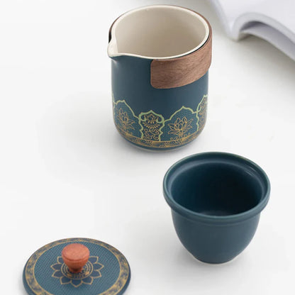 Portable Travel Tea Set - Enjoy Tea Anywhere - Perfect for Campers