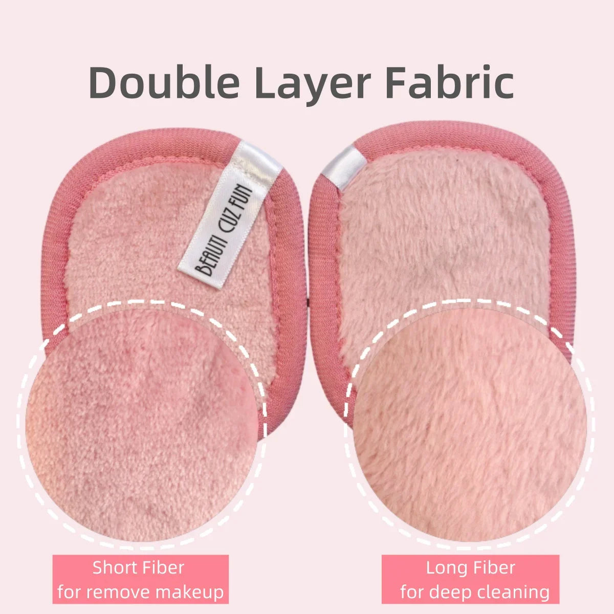 可重复使用的面部清洁卸妆垫