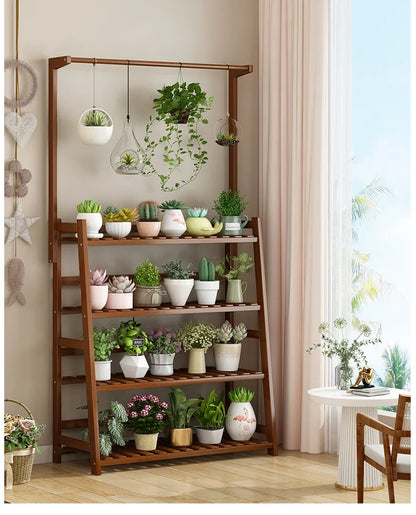 Étagère universelle en bois pour plantes – Élevez le style de votre jardin !