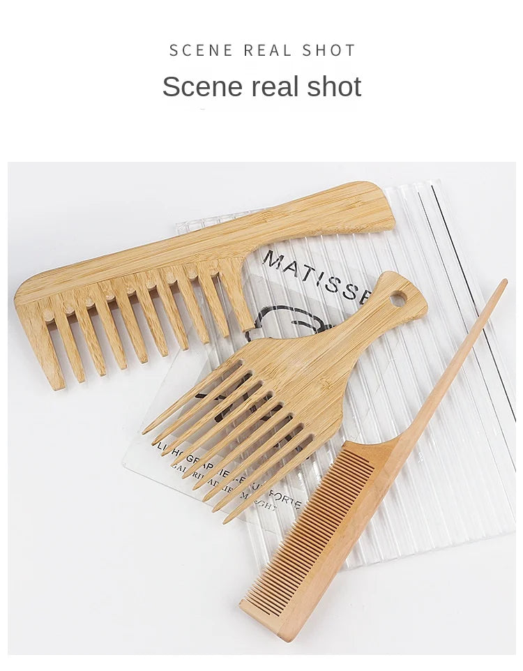 环保竹梳 - Rooted Living 的平滑头皮按摩