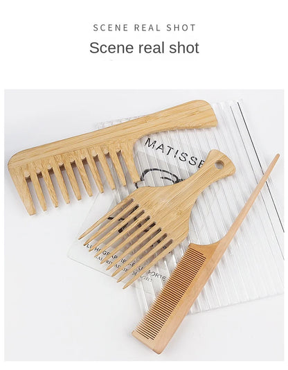 环保竹梳 - Rooted Living 的平滑头皮按摩