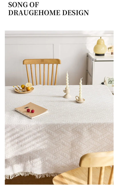 豪华桌布 - 优雅的法国棉亚麻家居装饰