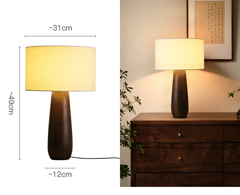 Modern Ash Wood LED Lamp - Enhance Your Home Style