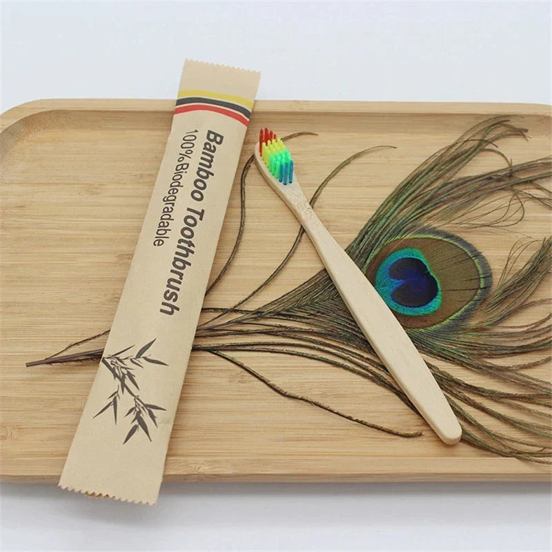 친환경 대나무 칫솔 - 성인용 100팩