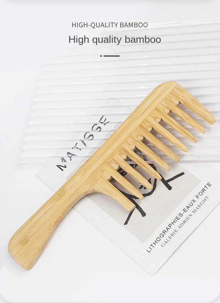 环保竹梳 - Rooted Living 的平滑头皮按摩