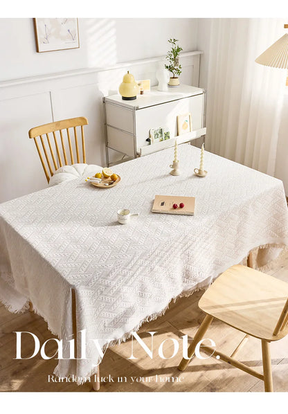 豪华桌布 - 优雅的法国棉亚麻家居装饰