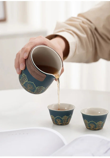 Portable Travel Tea Set - Enjoy Tea Anywhere - Perfect for Campers