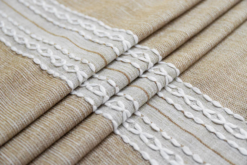 Nappe en coton et lin imperméable Battilo – Élevez le style de salle à manger