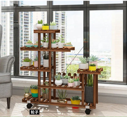 Multi-Layer Balcony Flower Rack - Space-Saving Chic for Plant Lovers