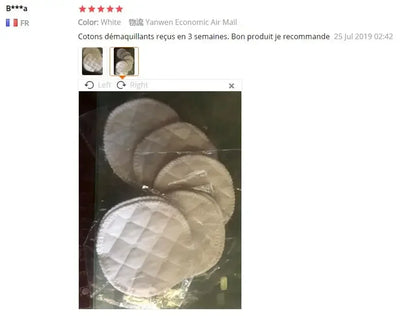 친환경 메이크업 리무버 패드 - 부드러운 클렌징을 위한 부드러운 대나무 섬유