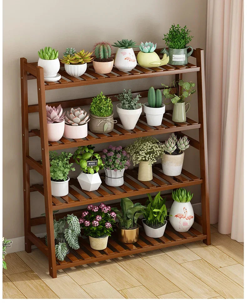 Étagère universelle en bois pour plantes – Élevez le style de votre jardin !