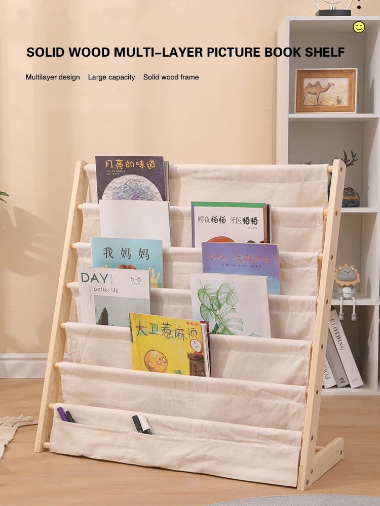 Wooden Kids Bookshelf – Stylish Storage for Young Readers!