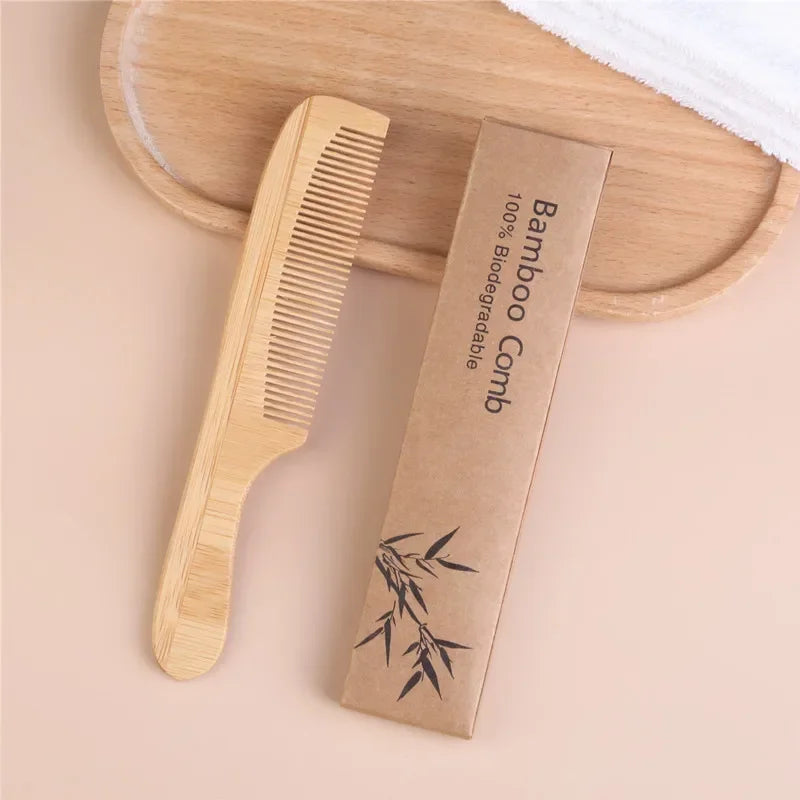 Bamboo Massage Comb: Eco-Friendly Hair Care for Men & Women