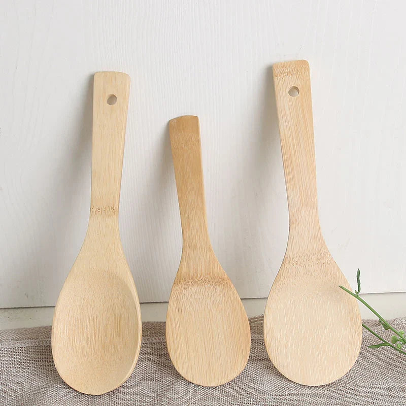 Eco-Friendly Bamboo Rice Spoon for Home Cooks - Stylish & Durable